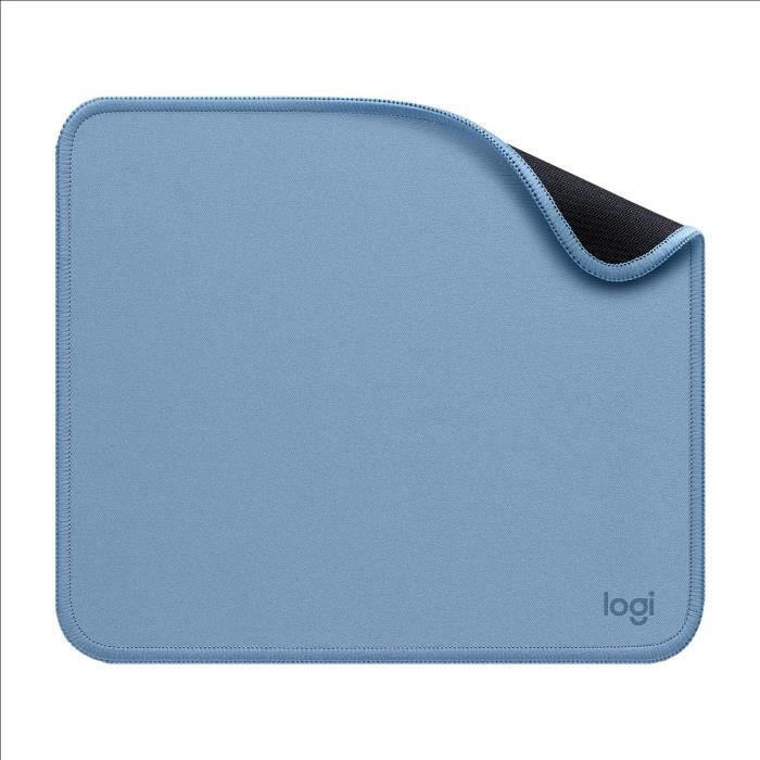 Logitech - Tapis de souris durable - Glissement facile - Bleu Gris