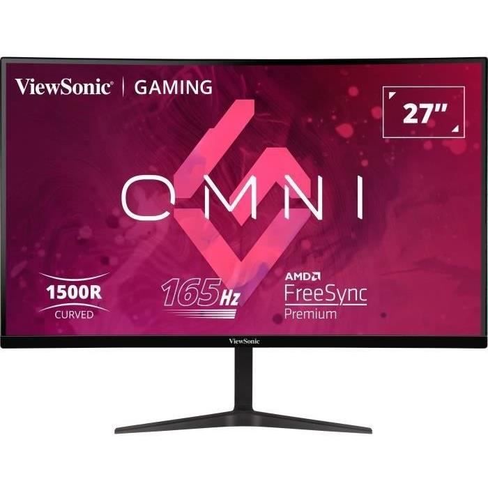 Viewsonic - 27" Incurvé - VX2718-2KPC-MHD - QHD - Dalle VA - 1 ms - 165 Hz