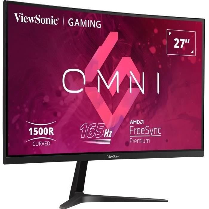 Viewsonic - 27" Incurvé - VX2718-2KPC-MHD - QHD - Dalle VA - 1 ms - 165 Hz