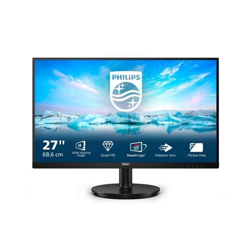 Écran PC Philips 275V8LA/00 WLED Quad HD 27″ LED VA Flicker-Free - BASIC INFORMATIQUE