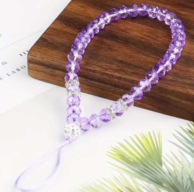 Bracelet Perle de Cristal Pour Téléphone - BASIC INFORMATIQUE