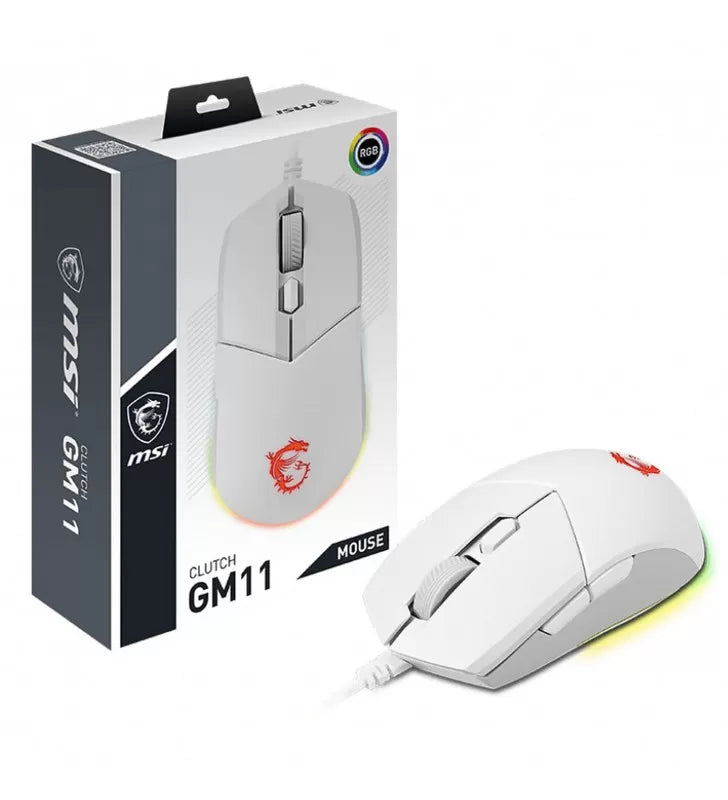 MSI Clutch GM11 Blanc - BASIC INFORMATIQUE