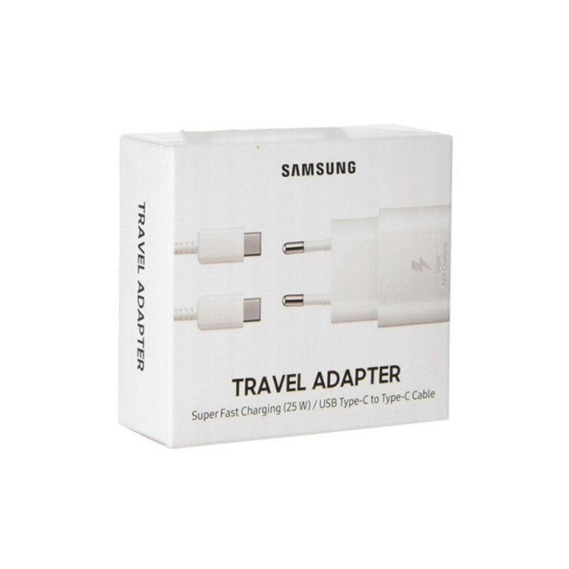 Samsung - Chargeur Secteur, Adaptateur USB Type C Fast Charge 25W & Câble USB Type C - BASIC INFORMATIQUE